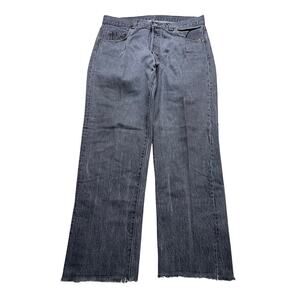 Vintage Levi's 501 Button Fly Denim Jeans 36x34 Grey  distress Made In USA 80s